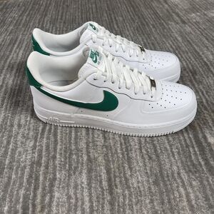 Nike Air Force 1 07 Shoes Mens 12 White Malachite Green Sneakers FJ4146-121